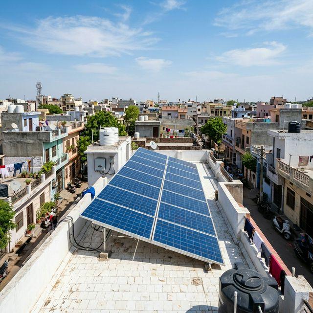 2kW Budget Home System - Solar Installation Agra